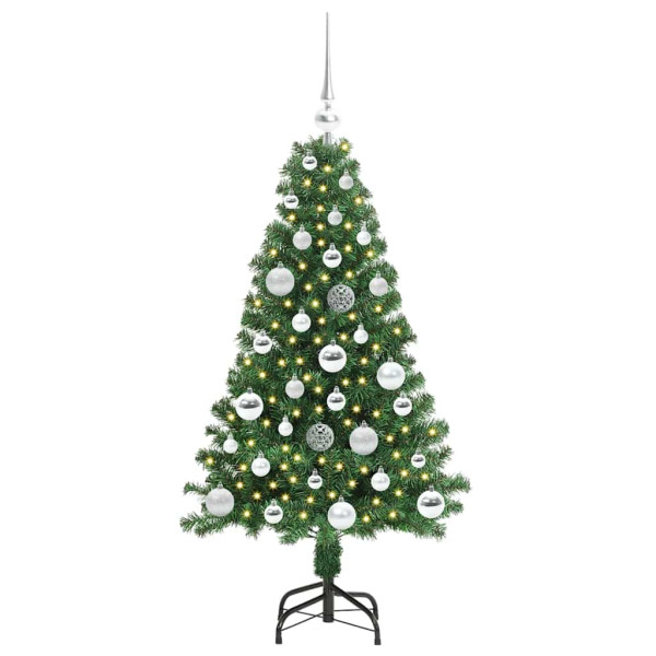 Árbol de Navidad artificial Verde 120 cm PVC y Acero y Plástico M 3