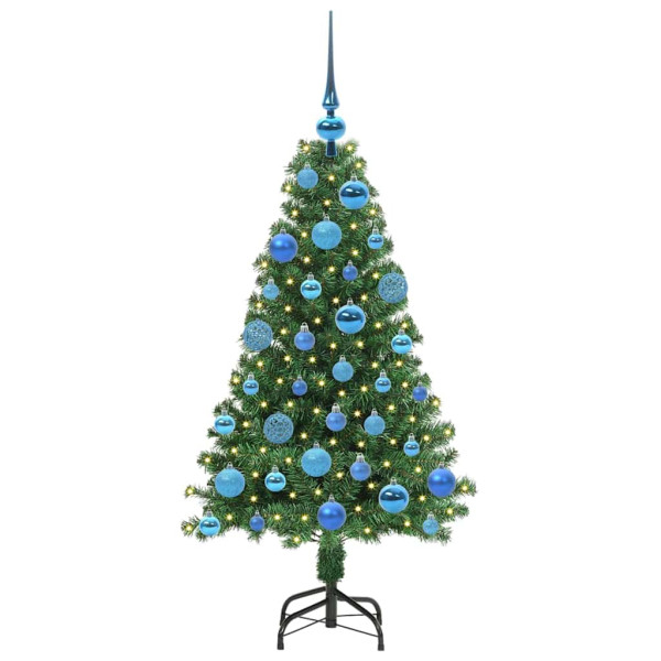 Árbol de Navidad artificial Verde 120 cm PVC y Acero y Plástico M 3