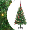Árbol de Navidad artificial Verde 120 cm PVC y Acero y Plástico 2