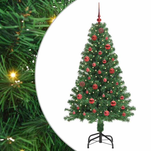 Árbol de Navidad artificial Verde 150 cm PVC y Acero y Plástico M 2
