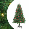 Árbol de Navidad artificial Verde 150 cm PVC y Acero y Plástico 2