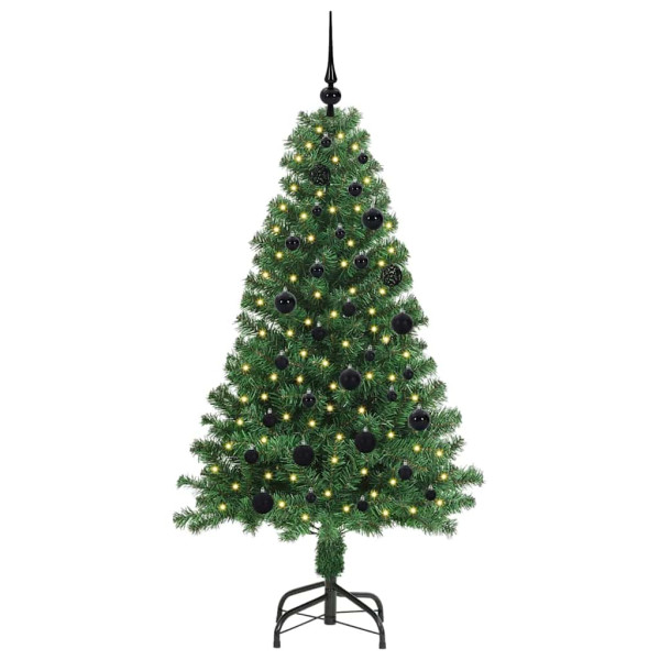 Árbol de Navidad artificial Verde 150 cm PVC y Acero y Plástico M 3