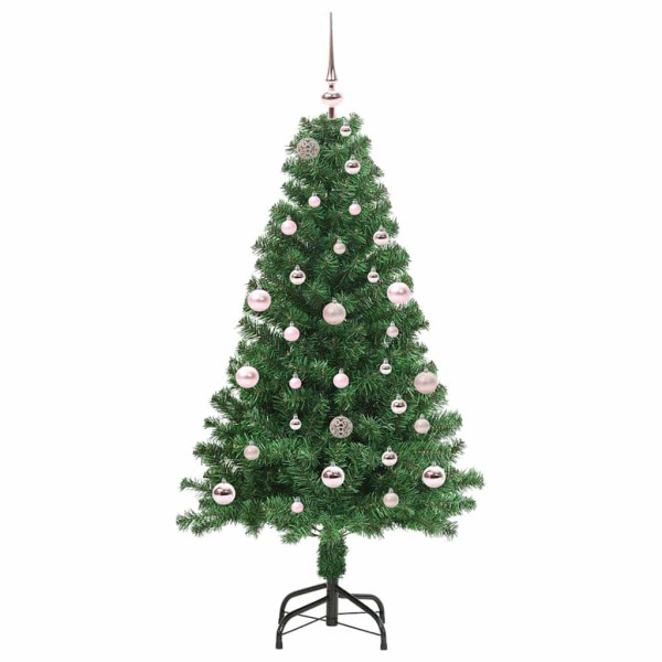 Árbol de Navidad artificial Verde 150 cm PVC y Acero y Plástico M 3