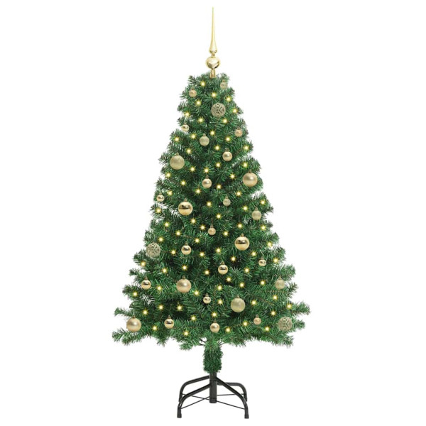 Árbol de Navidad artificial Verde 150 cm PVC y Acero y Plástico M 3