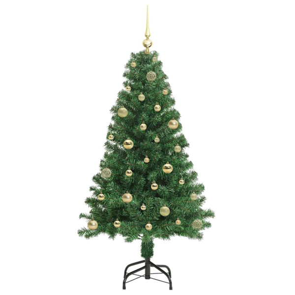 Árbol de Navidad artificial Verde 150 cm PVC y Acero y Plástico M 4
