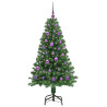 Árbol de Navidad artificial Verde 150 cm PVC y Acero y Plástico 3