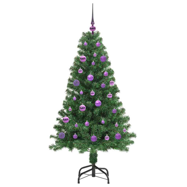 Árbol de Navidad artificial Verde 150 cm PVC y Acero y Plástico M 4