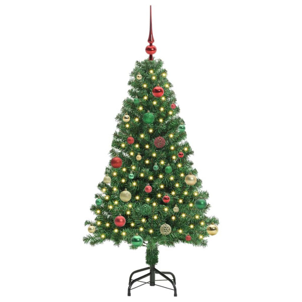 Árbol de Navidad artificial Verde 150 cm PVC y Acero y Plástico M 3