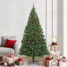 Árbol de Navidad artificial Verde 210 cm PVC y Acero y Plástico 1