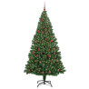 Árbol de Navidad artificial Verde 210 cm PVC y Acero y Plástico 3