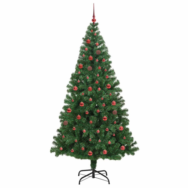 Árbol de Navidad artificial Verde 210 cm PVC y Acero y Plástico M 4