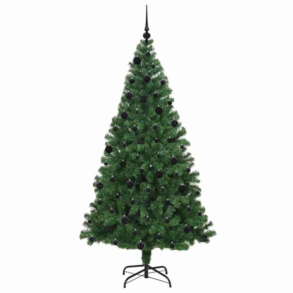 Árbol de Navidad artificial Verde 210 cm PVC y Acero y Plástico M 4