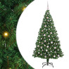 Árbol de Navidad artificial Verde 210 cm PVC y Acero y Plástico 2