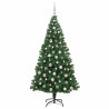 Árbol de Navidad artificial Verde 210 cm PVC y Acero y Plástico 4