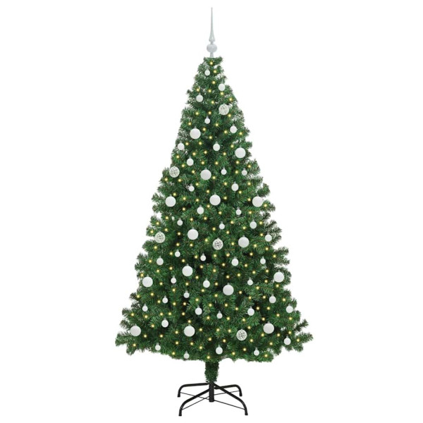 Árbol de Navidad artificial Verde 210 cm PVC y Acero y Plástico M 3