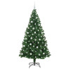 Árbol de Navidad artificial Verde 210 cm PVC y Acero y Plástico 4