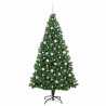 Árbol de Navidad artificial Verde 210 cm PVC y Acero y Plástico 3