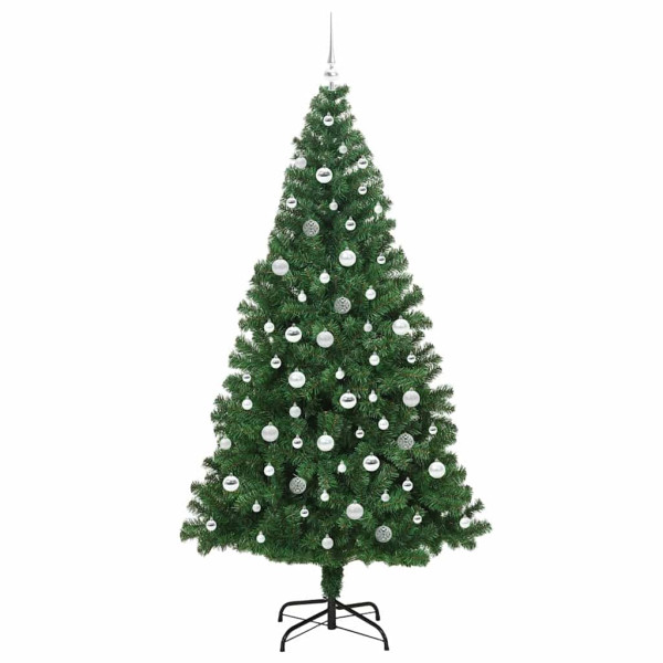 Árbol de Navidad artificial Verde 210 cm PVC y Acero y Plástico M 4