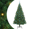 Árbol de Navidad artificial Verde 210 cm PVC y Acero y Plástico 2