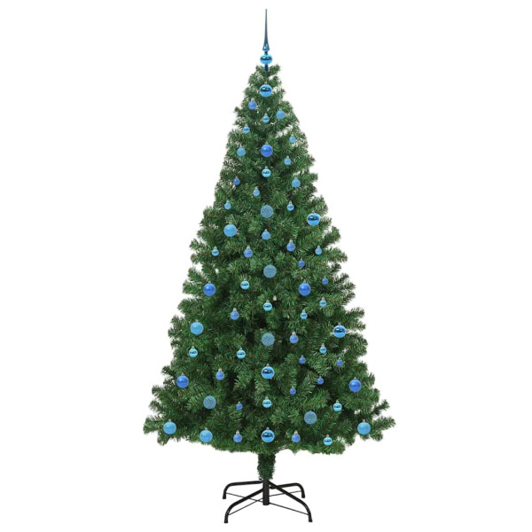 Árbol de Navidad artificial Verde 210 cm PVC y Acero y Plástico M 4