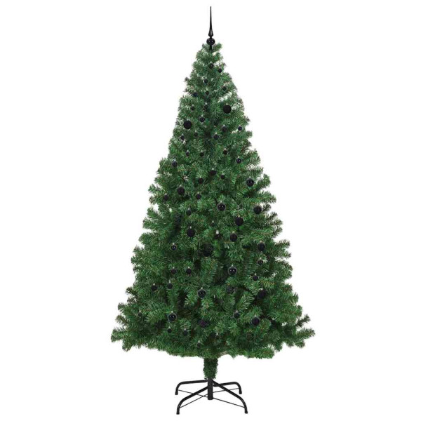 Árbol de Navidad artificial Verde 240 cm PVC y Acero y Plástico M 4
