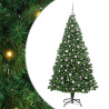 Árbol de Navidad artificial Verde 240 cm PVC y Acero y Plástico 2