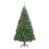 Árbol de Navidad artificial Verde 240 cm PVC y Acero y Plástico 3