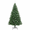 Árbol de Navidad artificial Verde 240 cm PVC y Acero y Plástico 3