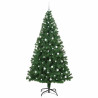 Árbol de Navidad artificial Verde 240 cm PVC y Acero y Plástico 4