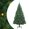 Árbol de Navidad artificial Verde 240 cm PVC y Acero y Plástico 2