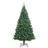 Árbol de Navidad artificial Verde 240 cm PVC y Acero y Plástico 3