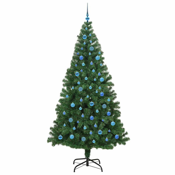 Árbol de Navidad artificial Verde 240 cm PVC y Acero y Plástico M 4