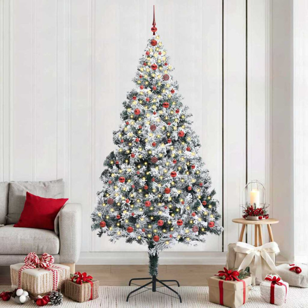Árbol de Navidad artificial con 300 LED Verde 240 x 150 cm D