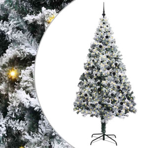 Árbol de Navidad artificial con 300 LED Verde 240 x 150 cm H