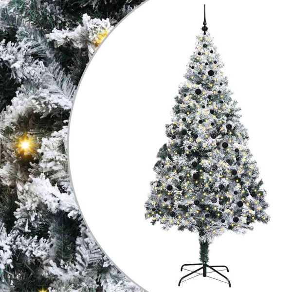 Árbol de Navidad artificial con 300 LED Verde 240 x 150 cm M 2