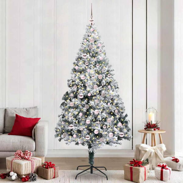 Árbol de Navidad artificial con 300 LED Verde 240 x 150 cm D
