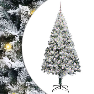 Árbol de Navidad artificial con 300 LED Verde 240 x 150 cm H