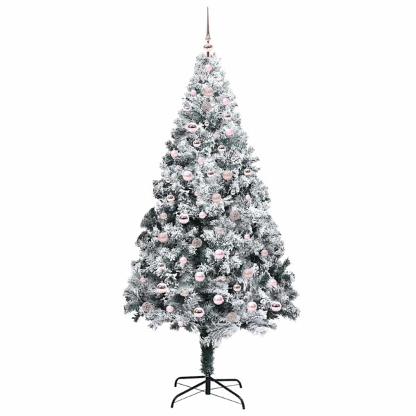 Árbol de Navidad artificial con 300 LED Verde 240 x 150 cm M 4