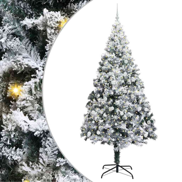 Árbol de Navidad artificial con 300 LED Verde 240 x 150 cm M 2