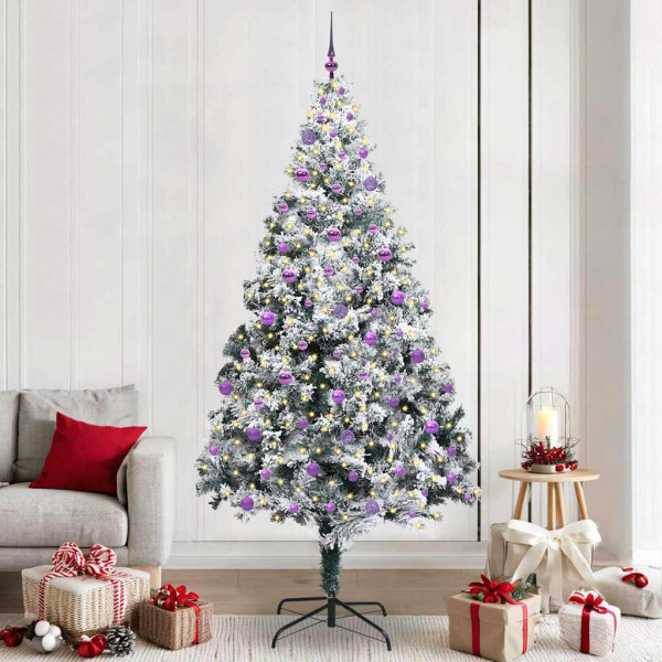 Árbol de Navidad artificial con 300 LED Verde 240 x 150 cm D