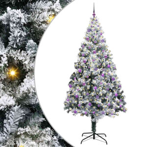 Árbol de Navidad artificial con 300 LED Verde 240 x 150 cm H