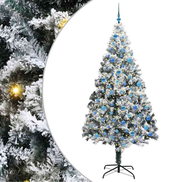 Árbol de Navidad artificial con 300 LED Verde 240 x 150 cm M 2