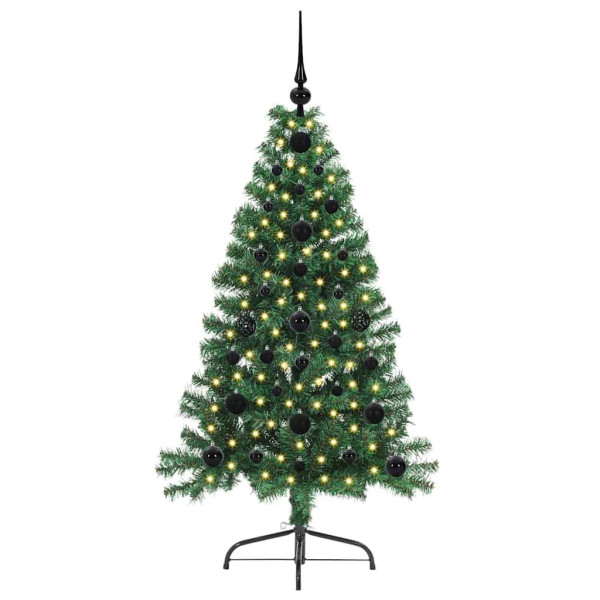 Árbol de Navidad Artificial Preiluminado Verde 120 cm PVC M 3