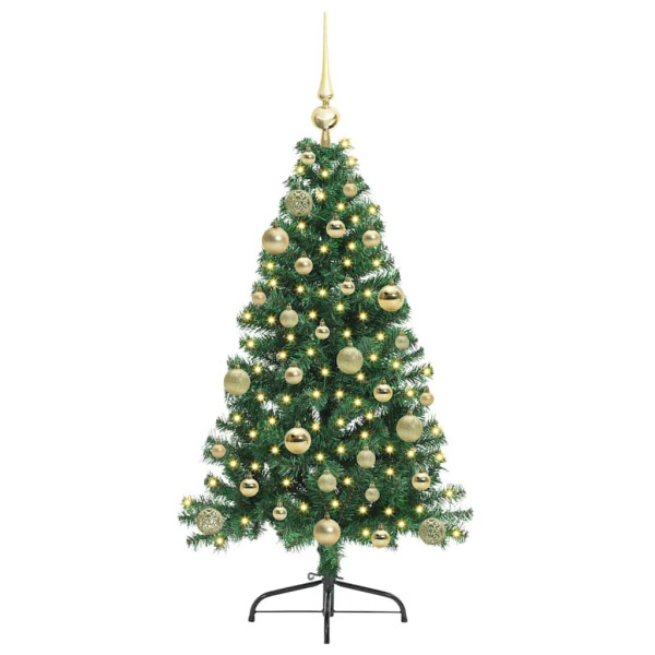 Árbol de Navidad Artificial Preiluminado Verde 120 cm PVC M 3