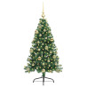 Árbol de Navidad Artificial Preiluminado Verde 120 cm PVC 3