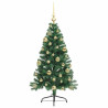 Árbol de Navidad Artificial Preiluminado Verde 120 cm PVC 4