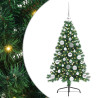Árbol de Navidad Artificial Preiluminado Verde 120 cm PVC 2