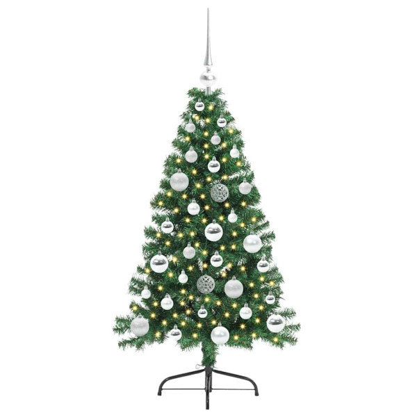 Árbol de Navidad Artificial Preiluminado Verde 120 cm PVC M 3