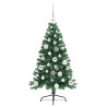 Árbol de Navidad Artificial Preiluminado Verde 120 cm PVC 4