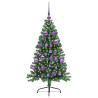 Árbol de Navidad artificial pre-iluminado Verde 120 cm PVC 3